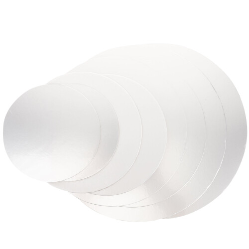 8Pcs Cake Transfer Board White Paper Material Multi-Function Cake Drum