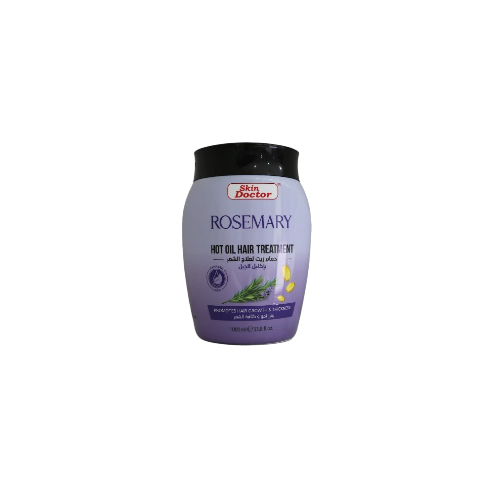 Skin doctor Rosemary Hot Oil Hair Treatment|Smooths frizz, adds shine, and enhances manageability - 1000ml