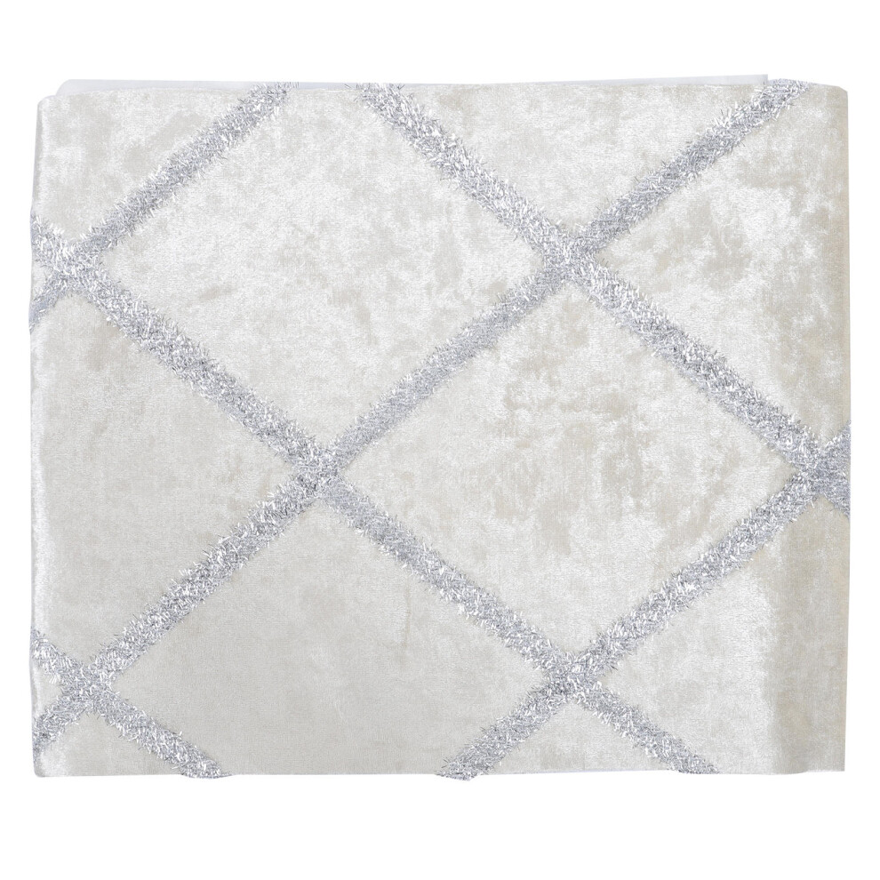 1pc European Table Runner Polyester Table Cloth White Vintage