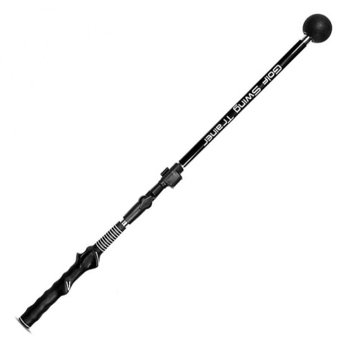 (Ta014 Corrector,Black)Golfs Practice Swing Corrector High-Efficiency Telescopic Swing Stick Golfs Accessories