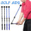(Ta014 Corrector,Black)Golfs Practice Swing Corrector High-Efficiency Telescopic Swing Stick Golfs Accessories 3