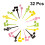 32pcs cartoon music note fruit picks for kids (16pcs each pack) 3