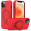 (Red)Compatible For iPhone 12 / 12 Pro Case Kickstand Phone Cover Compatible with MagSafe 1