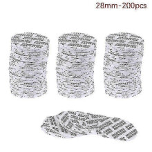 (28mm-200pcs)200pcs Self-Adhesive Foam Pressure Sensitive Seal Cap Lining Tamper Resistant Seals for Cosmetic Jar Bottle Pot 20mm-82mm Caps