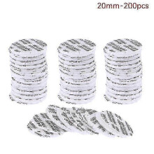 (20mm-200pcs)200pcs Self-Adhesive Foam Pressure Sensitive Seal Cap Lining Tamper Resistant Seals for Cosmetic Jar Bottle Pot 20mm-82mm Caps