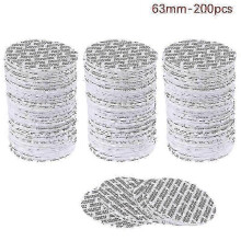 (63mm-200pcs)200pcs Self-Adhesive Foam Pressure Sensitive Seal Cap Lining Tamper Resistant Seals for Cosmetic Jar Bottle Pot 20mm-82mm Caps