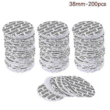 (38mm-200pcs)200pcs Self-Adhesive Foam Pressure Sensitive Seal Cap Lining Tamper Resistant Seals for Cosmetic Jar Bottle Pot 20mm-82mm Caps