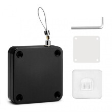 (3 Generations,Black)Auto Retractable Pull Cord Door Closer Strong Stretching Door Closing Tool For Home Room Doors