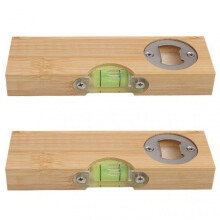 (2pcs)Wooden Bottle Opener Portable Novelty Beer Opener for Bar Restaurant Measuring