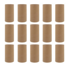 30Pcs Light Brown Craft Paper Tubes Durable Cardboard DIY Art Supplies