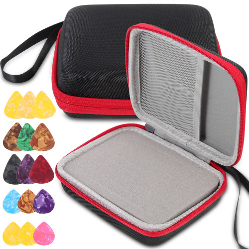 1Set Durable Eva Guitar Pick Storage Holder Portable Multi-Color Case