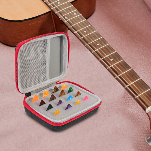 1Set Durable Eva Guitar Pick Storage Holder Portable Multi-Color Case 1