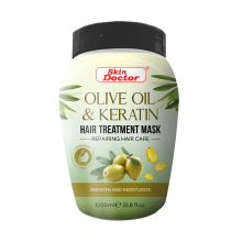 Skin doctor Olive Oil & Keratin Hot Oil Hair Treatment|Helps reduce hair breakage and split ends - 1000ml