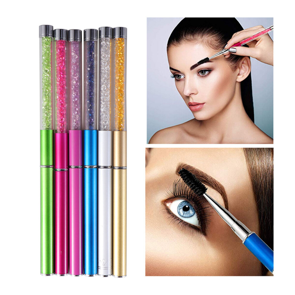 Totority 6 Pcs Lash Cleansing Brush Applicator Makeup Eyelash Mascara Wands