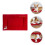Pet Sleeping Mat Thickened Red Winter Atmosphere 1set 4