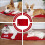 Pet Sleeping Mat Thickened Red Winter Atmosphere 1set 10