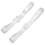 2Stk Transparenter Taillengürtel Damen Strap Accessoire Weiß 3