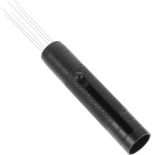 Black Retractable Espresso Stirrer Aluminum Stainless Steel Tool