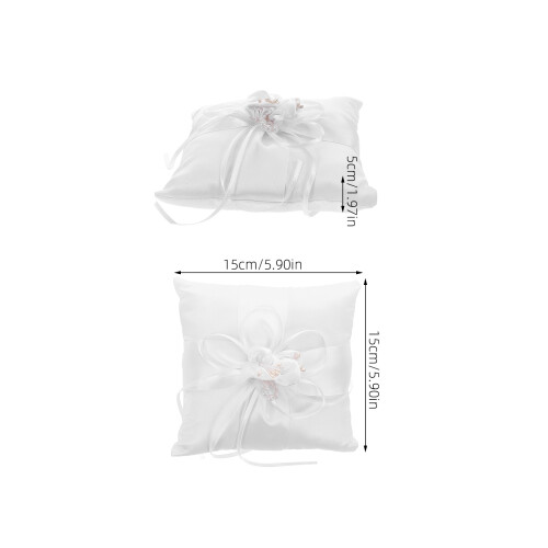 Wedding Ring Pillow Ring Pillows Wedding Decoration White 2