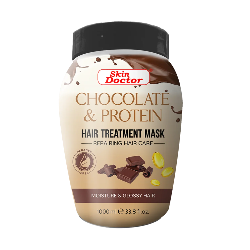 Skin doctor Chocolate & Protein Hot Oil Hair Treatment |Deep nourishment, damage repair, strength, and shine - 1000ml
