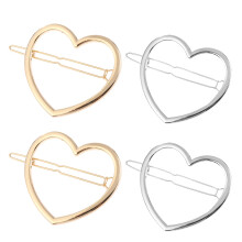 4Pcs Fine Craft Alloy Heart Hairpins Love Shaped Fashion Hair Clips