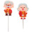 2Pcs Red Polymer Clay Cake Decorations Elders Birthday Cake Toppers 10