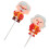 2Pcs Red Polymer Clay Cake Decorations Elders Birthday Cake Toppers 5