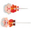 2Pcs Red Polymer Clay Cake Decorations Elders Birthday Cake Toppers 8