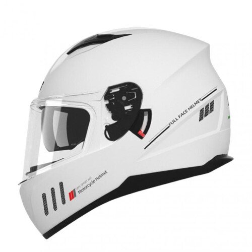 (White)Full Half Helmets High Quality Maximum Road Safety Helmets suitable for Motorcycle 1