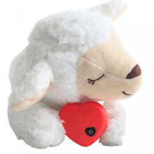 (1)Puppy Toy with Heartbeated Dog Calming Behavioral Training Toy Sleeping Animal Plush Buddys for Separation Anxiety Relief