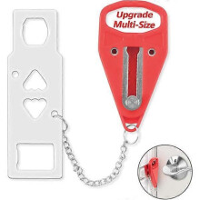 Portable door lock. Home security door lock travel lock for extra security and privacy. Perfect for travel hotel home apartment student accommodation.