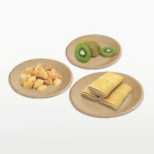 50pcs Disposable Thick Kraft Paper Plates, Cake Mold, BBQ Party 2