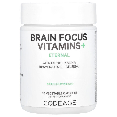 Codeage, Vitamines+ Concentration Cérébrale, 60 Gélules Végétales