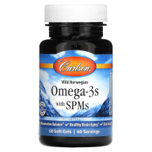 Carlson, Omega-3 mit SPMs, 60 Softgels