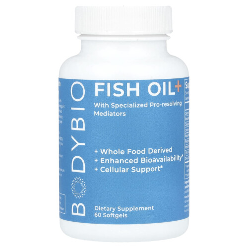BodyBio, Fischöl+, 60 Weichkapseln