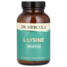 Dr. Mercola, L-Lysine, 1 500 mg, 90 Gélules