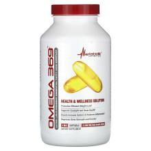 Metabolic Nutrition, Omega 369, 3.600 mg, 180 Weichkapseln (1.200 mg pro Weichkapsel)