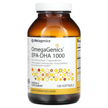 Metagenics, OmegaGenics EPA-DHA 1000, Natürliche Zitrone, 120 Weichkapseln