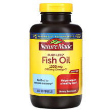 Nature Made, Fischöl, Burp-Less, 1.200 mg, 200 Weichkapseln