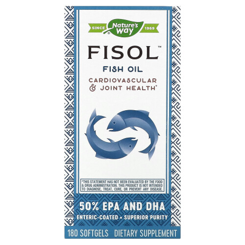 Nature's Way, Fisol, Fischöl, 180 Softgels