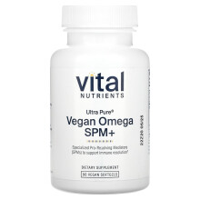 Vital Nutrients, Ultra Pure, Veganes Omega SPM+, 90 Vegane Softgels