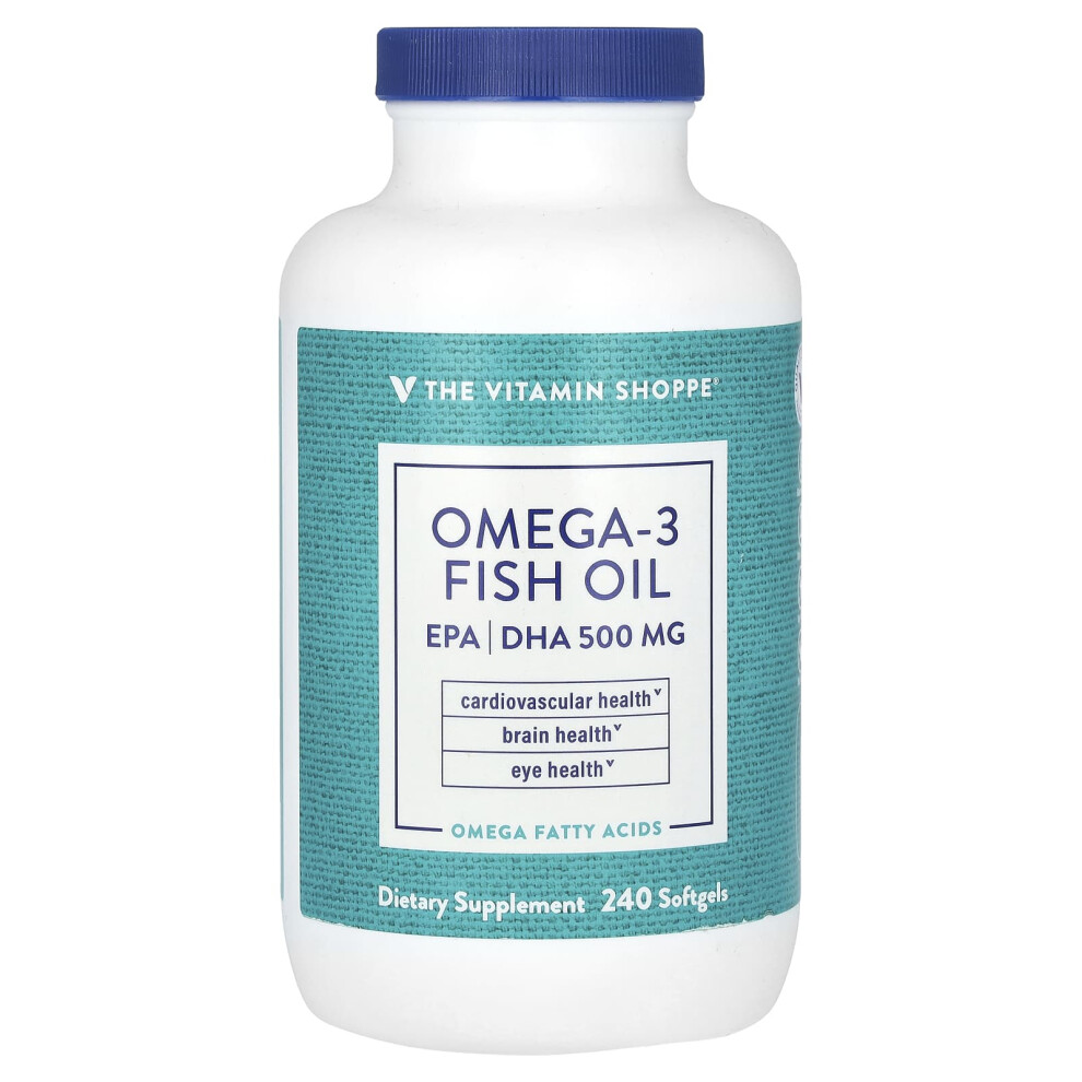The Vitamin Shoppe , Omega-3 Fish Oil, 240 Softgels