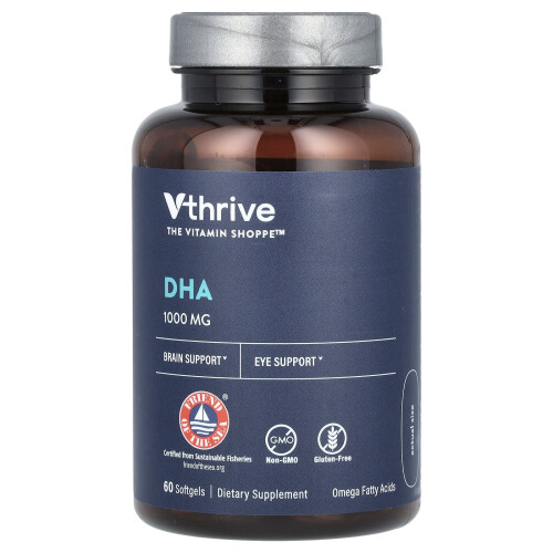 Vthrive, DHA, 1.000 mg, 60 Weichkapseln