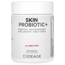 Codeage, Probiotique+ Peau, 50 Milliards d'UFC, 60 Gélules