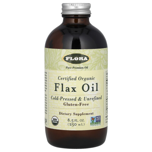 Flora, Zertifiziertes Bio-Leinöl, 8,5 fl oz (250 ml)
