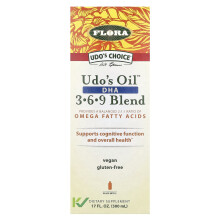 Flora, Udo's Wahl, Udo's Öl DHA 3-6-9 Mischung, 17 fl oz (500 ml)
