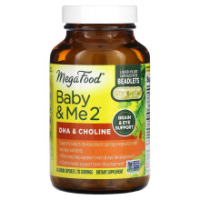 MegaFood, Baby & Me 2, DHA & Cholin, 60 Flüssigkapseln