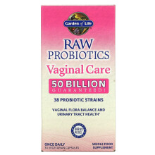 Garden of Life, Probiotiques RAW, Soin Vaginal, 50 Milliards, 30 Capsules Végétariennes