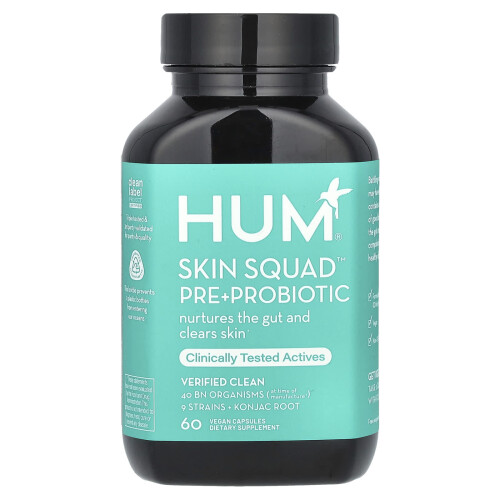 HUM Nutrition, Skin Squad Pre + Probiotikum, 60 Vegane Kapseln