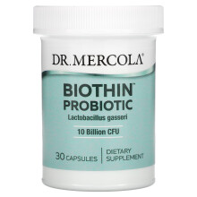 Dr. Mercola, Biothin Probiotique, Lactobacillus Gasseri, 10 Milliards d'UFC, 30 Gélules